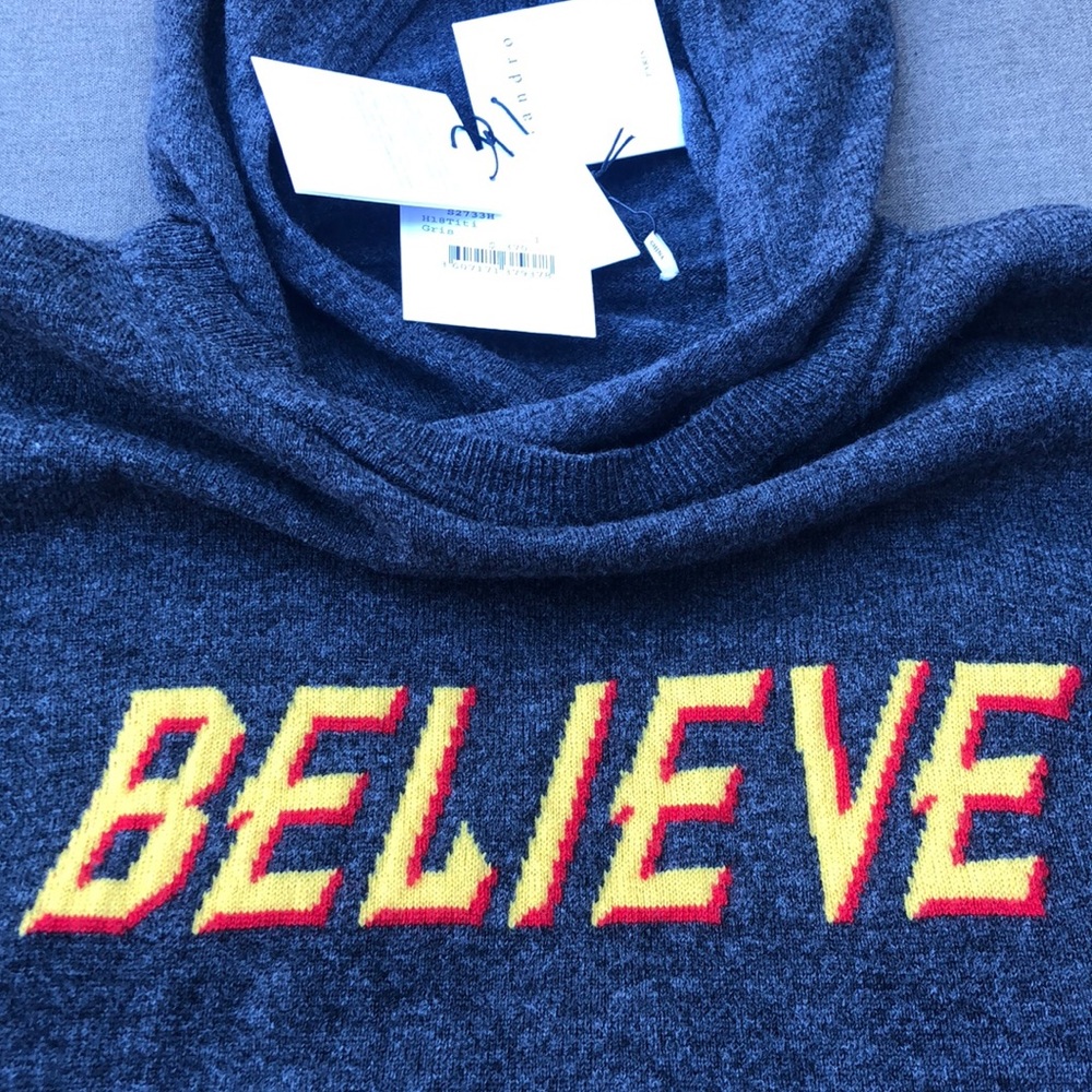 SANDRO PARIS Cashmere/Wool Hoodie(NWT) - Picture 4 of 11